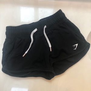 Gymshark black sweatpant shorts
